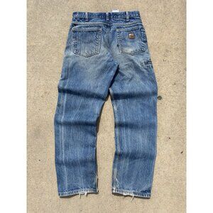 Vintage Y2K Carhartt Carpenter Raw Denim Blue Jean